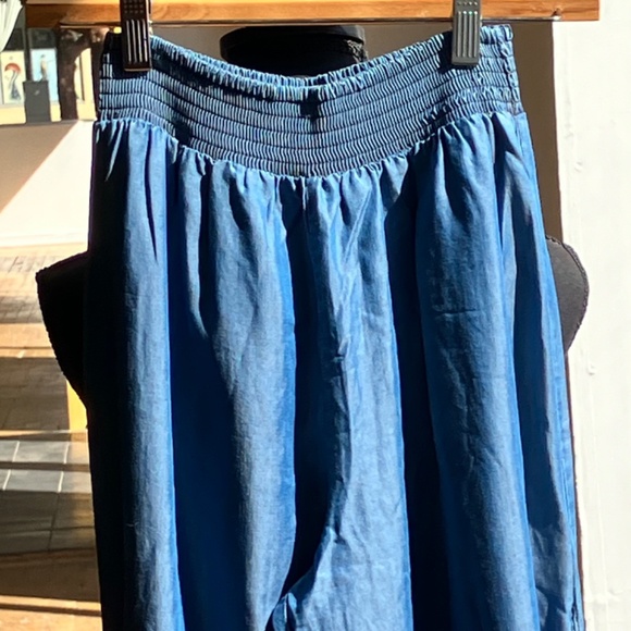 Bebe chambray open leg jogger - Picture 7 of 7